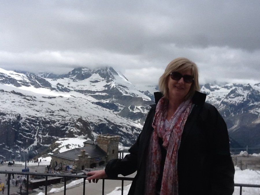at Gornergrat plateau above Zermatt
