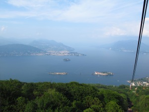 Lake Maggiore islands from cable car