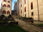 Courtyard at Castelbrando Italy