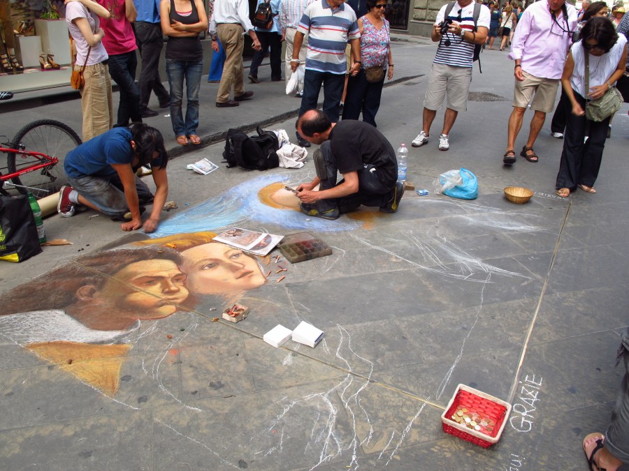 Street artist, Florence