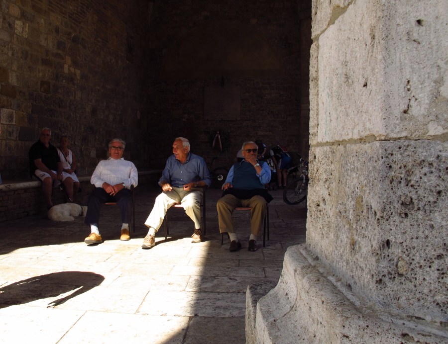 Men's meeting, San Gimignano