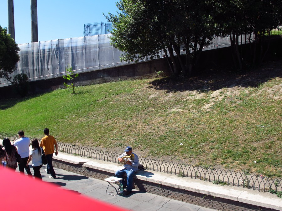 Busking in Rome
