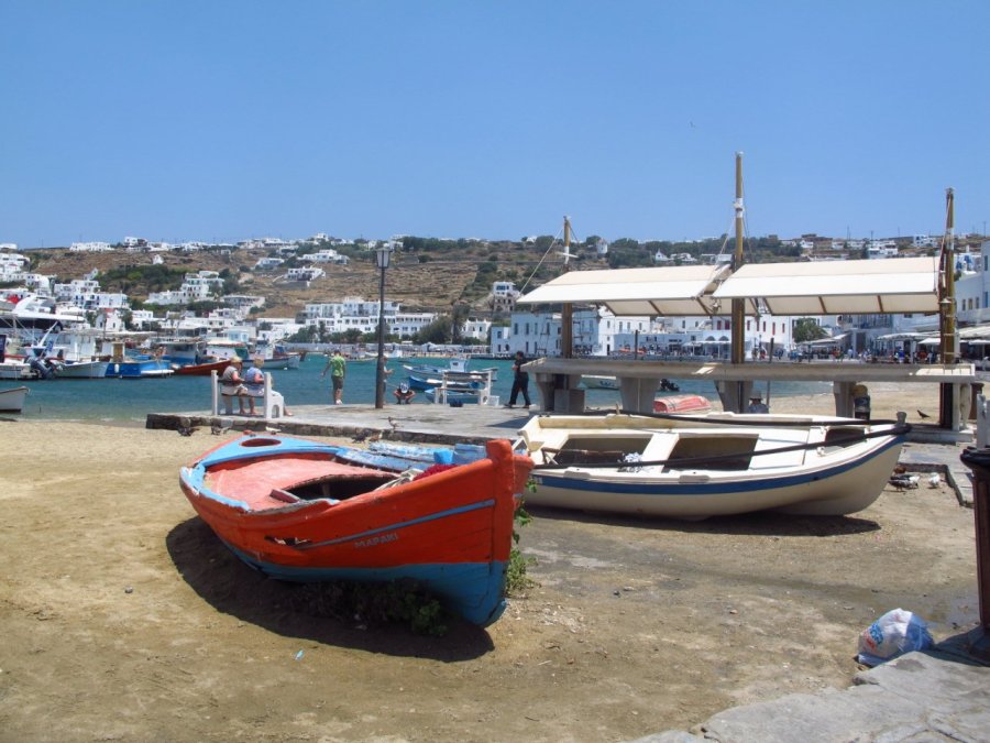 Boats on Mykonos