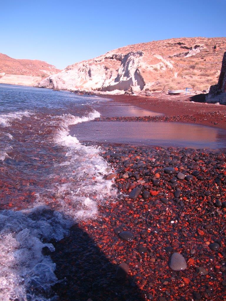 The beautiful Red Beach, Santorini