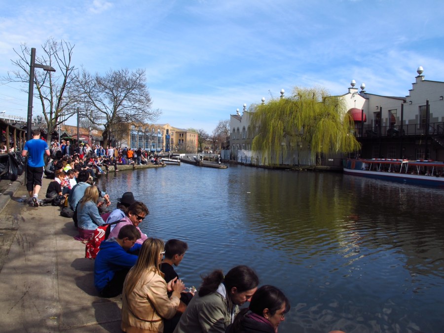 Soaking up the sun - 15 degrees!! Camden, London