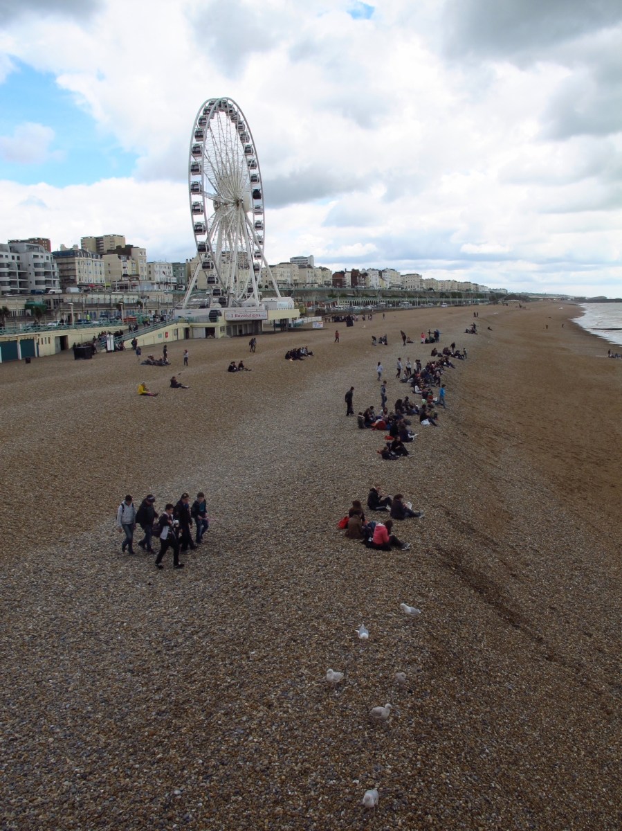 Lunch on the beach at Brighton