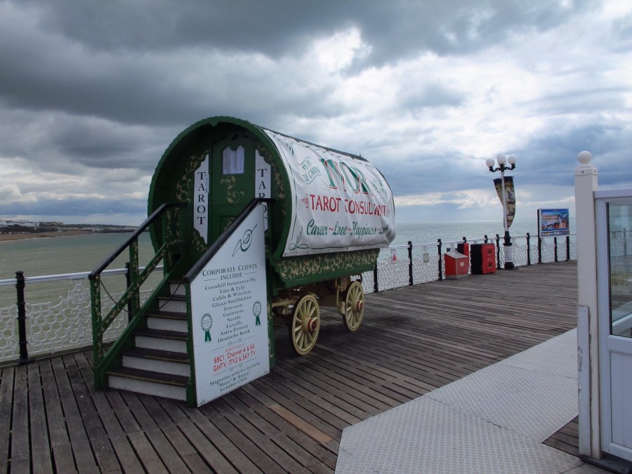 Tarot cards on Brighton Pier