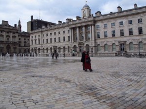 The courtyard of Somerset House, The Strand, London