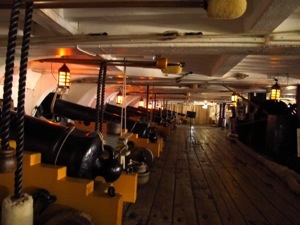 Look how gorgeous the floor is - HMS Victory