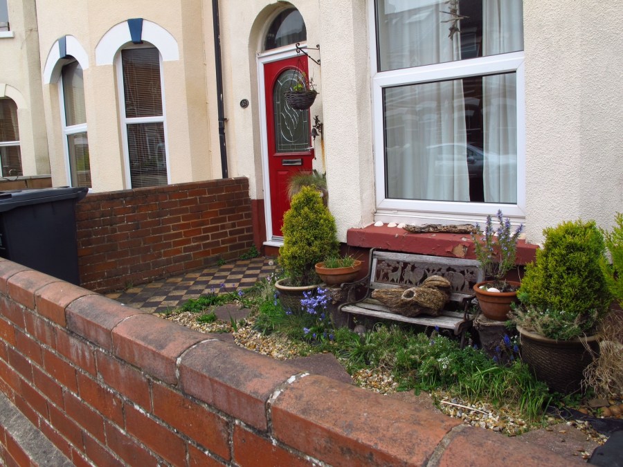 Random cute front yard, Exmouth, England