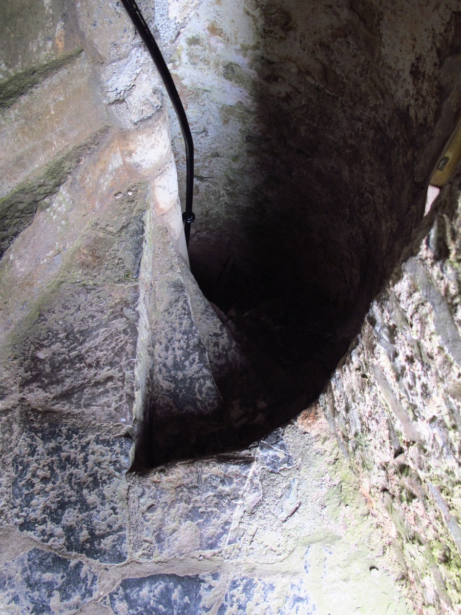 Steep, narrow and dark - Pembroke Castle staircase
