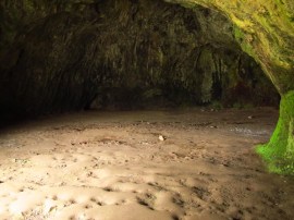 The cavern under Pembroke Castle, Wales