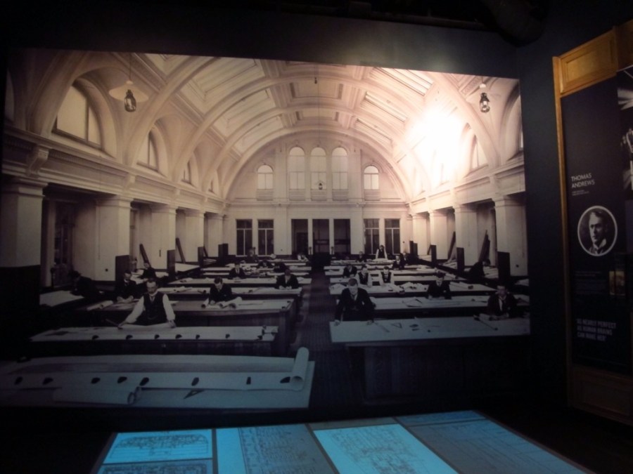 Photo of a photo of Harland and Wolff drawing room