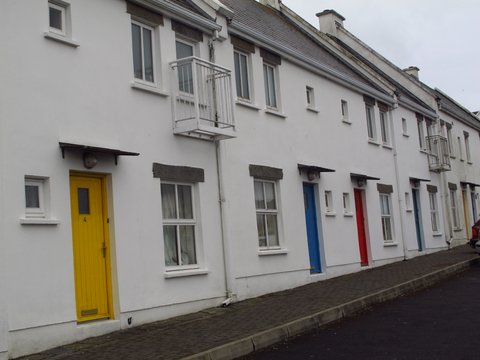 Cute doors on the way to the Cliffs of Moher