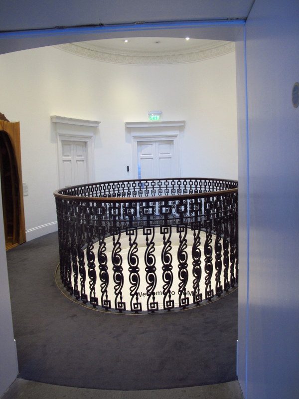 Cool railings inside GoMA Glasgow