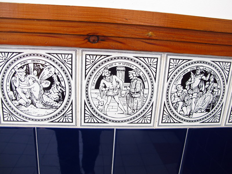 Tiles in toilets at People's Palace, Glasgow