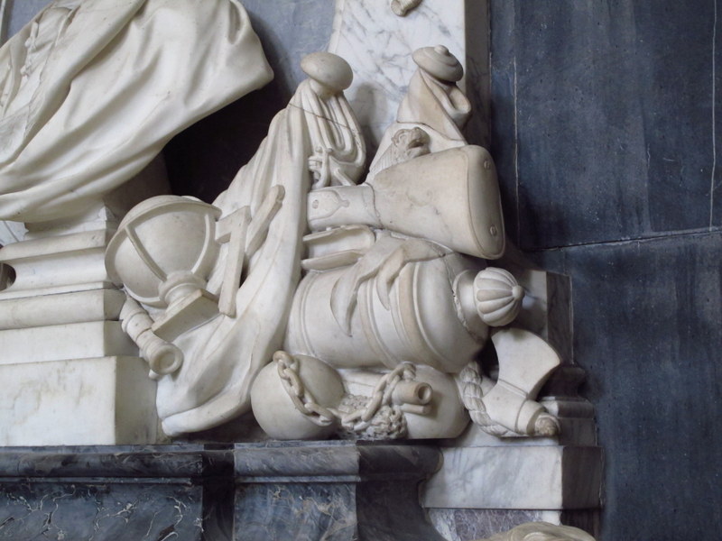 Part of a memorial sculpture at York Minster