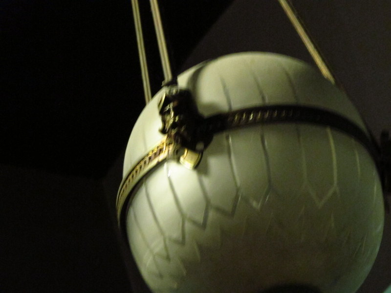 Light fitting in York Castle Museum