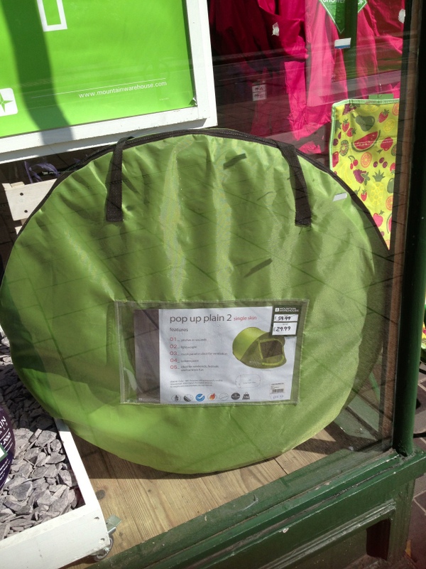 Cool tent I saw that reminded me of a shower tent we had years ago - random!