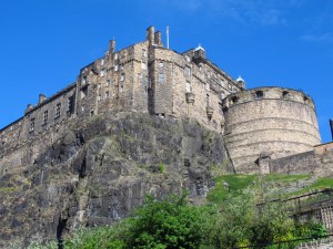 My first sight of Edinburgh Castle