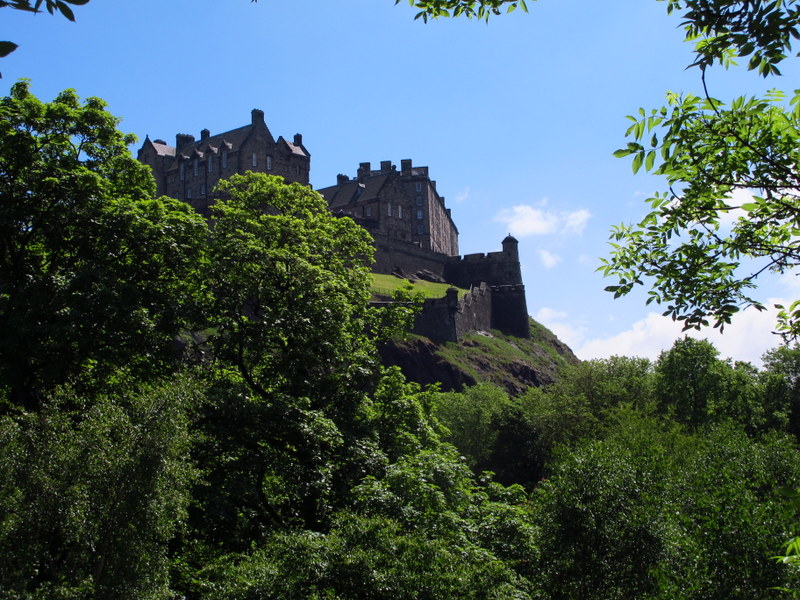 Edinburgh Castle from the city