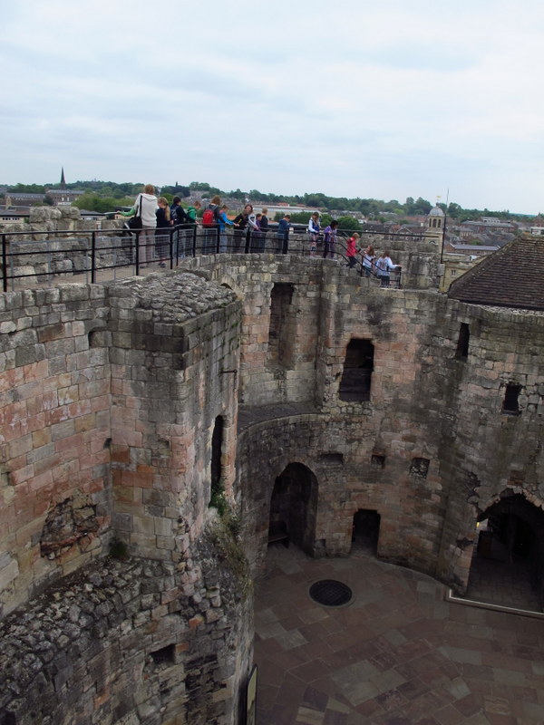 Looking across Clifford's Tower, York