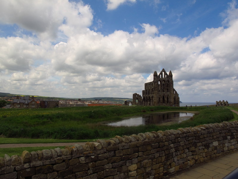 From a distance, Whitby Abbey