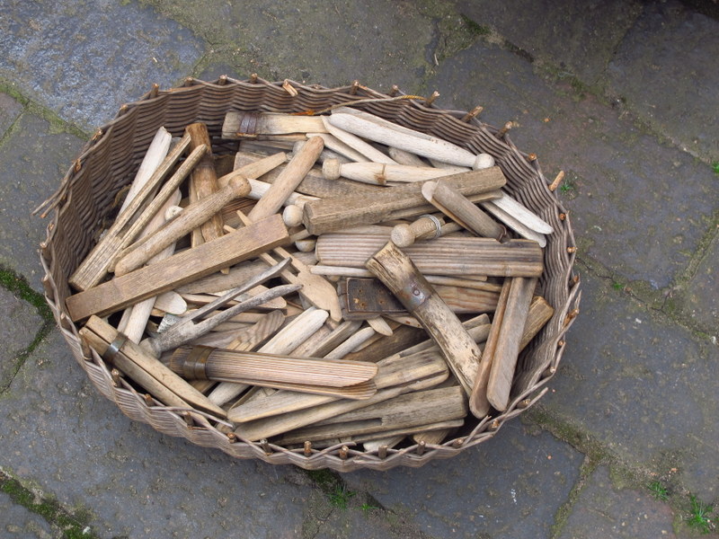 Dolly pegs at the back to backs in Birmingham