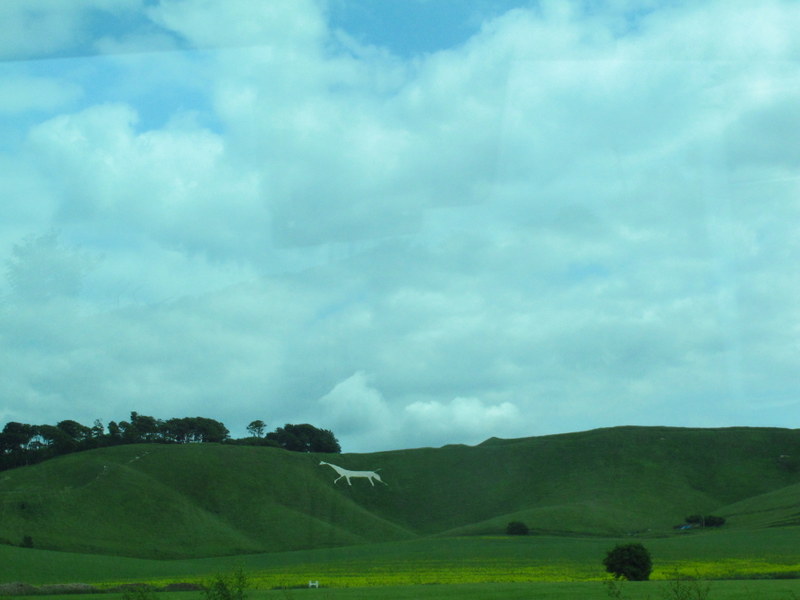 One of the famous white horses near Marlborough