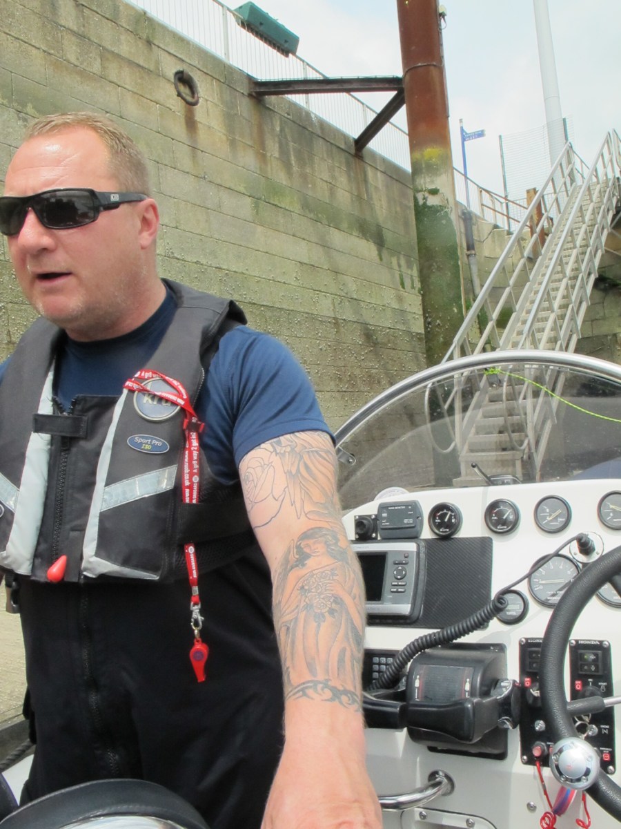 Skipper of our Cliffs of Dover cruise