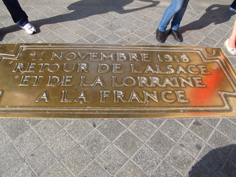 Plaque of Rememberance, Arc de Triomphe, Paris