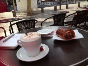 breaky while waiting for the centre pompidou to open