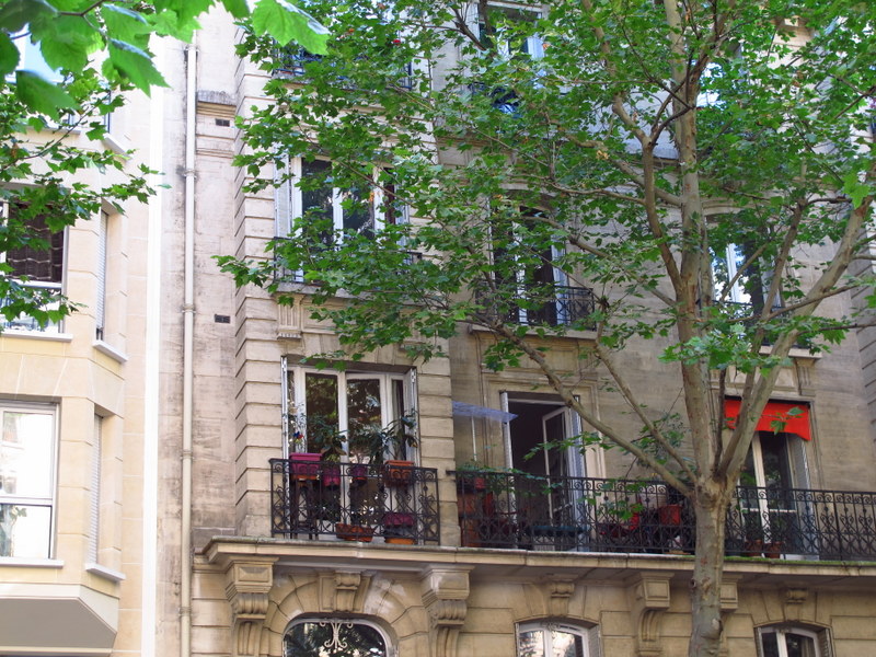 Lovely apartment balconies in the 19th