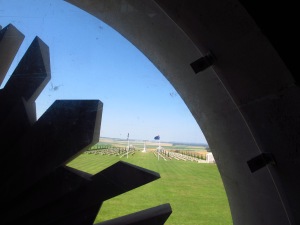 From the tower of the Australian Memorial outside Villers-Bretonneux, France