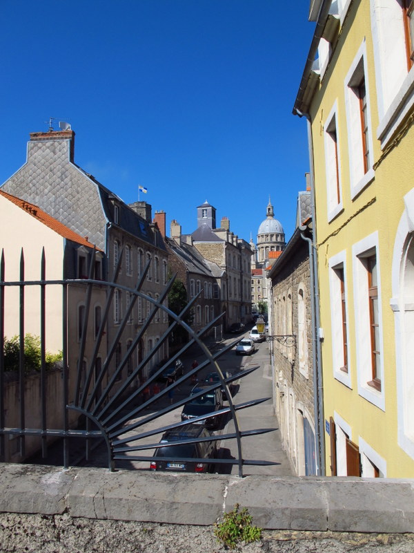 The dome of Notre Dame from the walls of Boulougne sur Mer