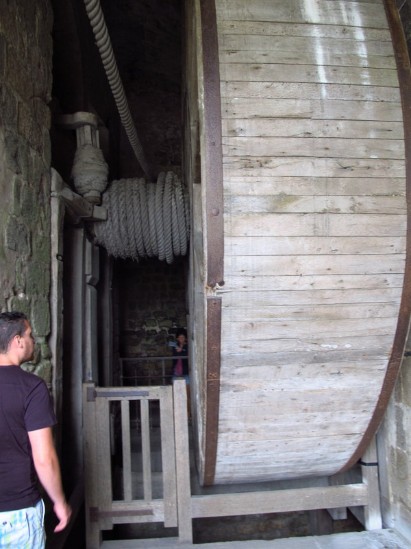 Tread wheel at Mont St Michel