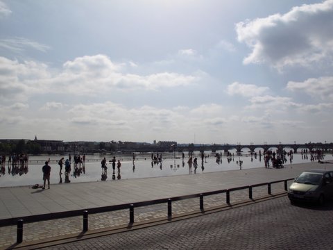 Water mirror at Bordeaux, France
