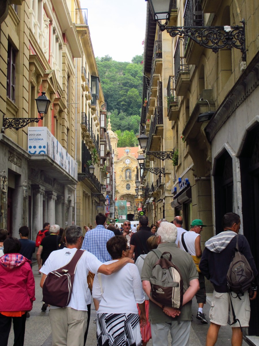 Wandering in the Old Town of San Sebastian
