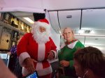 Santa & helper on Air NZ flight Christmas Day 2016