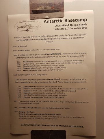 Our daily program on Plancius