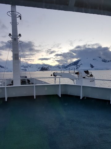 After the midnight toast in Antarctica