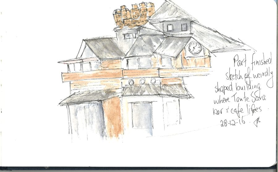 Not finished sketch Ushuaia building