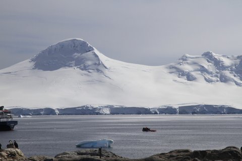 Kayakers in the bay