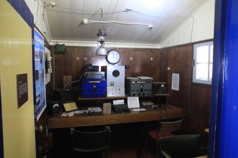 Old radio room at Port Lockroy