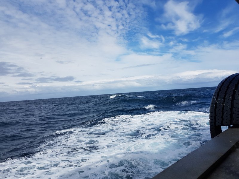 Patches of blue during the Drake crossing