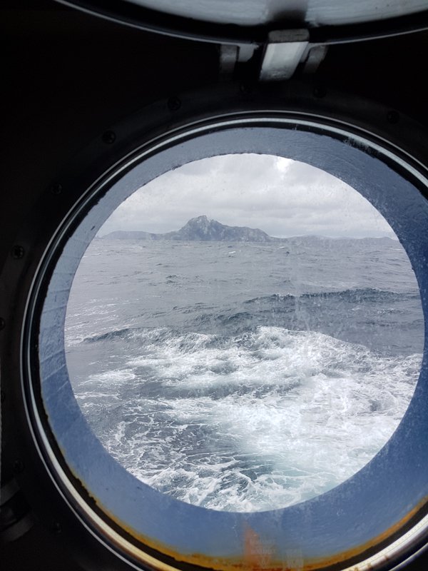 Cape Horn through the cabin porthole