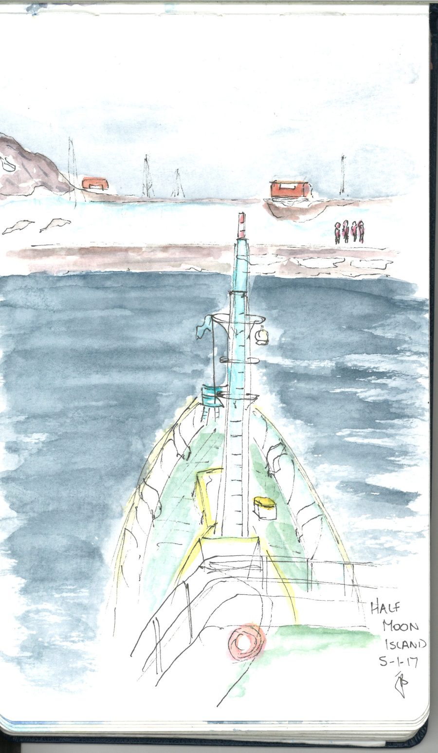 Rather wonky scaling on this sketch of Half Moon Is