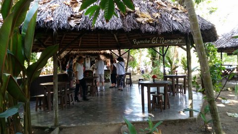 Lunch spot on the river bank