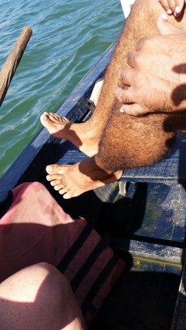 Our row boat guy showing off his special gifts