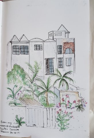 View from my room in Cancun